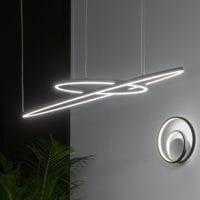 Lustră Led Dimabilă Cerc Negru Ideal Lux Oracle Slim D90 3000K 42W