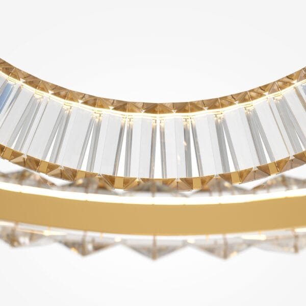 Lustră aurie din cristal Maytoni Krone 90W 4000K