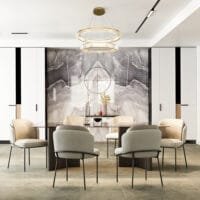 Lustră aurie din cristal Maytoni Krone 90W 4000K