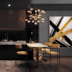 Lustră cu globuri Maytoni Dallas culoare - chilimbar G9x24 28W