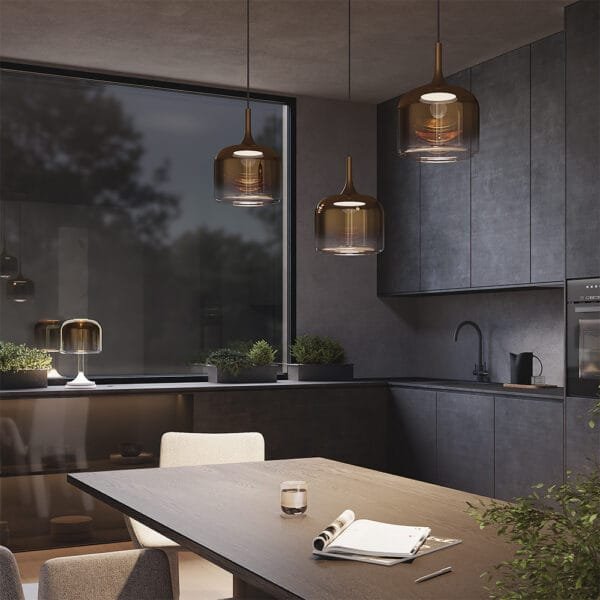 Pendul LED Maytoni Spirito 12W 3000K Auriu