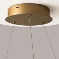 Pendul auriu din cristal Maytoni Krone 48W 3000K