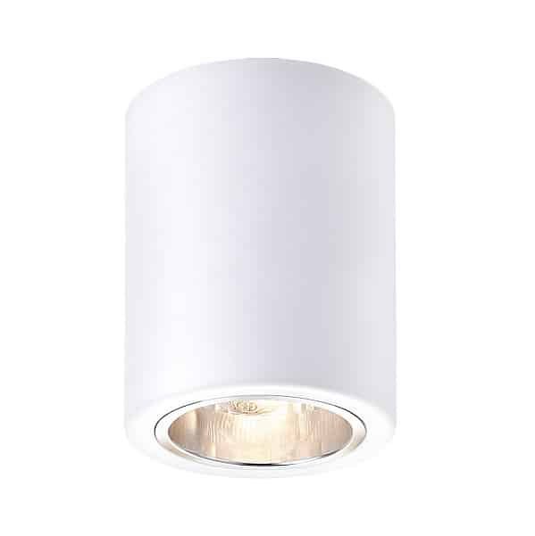 Spot aplicat alb mat cilindric dublu Rabalux Kobald E27 IP20