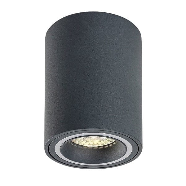 Spot aplicat gri cilindric Rabalux Kobald GU10 1X MAX 25W