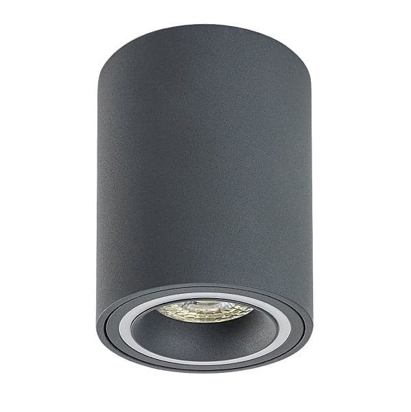 Spot aplicat gri cilindric Rabalux Kobald GU10 1X MAX 25W