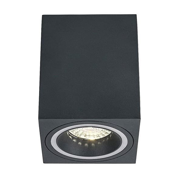 Spot aplicat gri dreptunghiular Rabalux Kobald GU10 1X MAX 25W