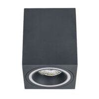Spot aplicat gri dreptunghiular Rabalux Kobald GU10 1X MAX 25W