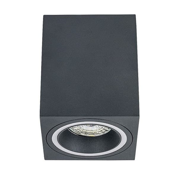 Spot aplicat gri dreptunghiular Rabalux Kobald GU10 1X MAX 25W