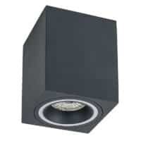 Spot aplicat gri dreptunghiular Rabalux Kobald GU10 1X MAX 25W