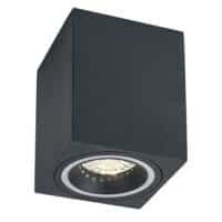 Spot aplicat gri dreptunghiular Rabalux Kobald GU10 1X MAX 25W