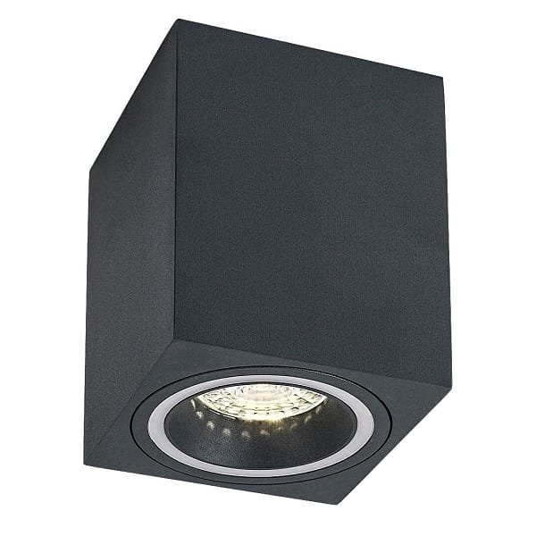 Spot aplicat gri dreptunghiular Rabalux Kobald GU10 1X MAX 25W
