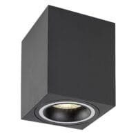 Spot aplicat negru mat dreptunghiular Rabalux Kobald GU10 1X MAX 25W
