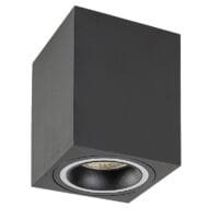 Spot aplicat negru mat dreptunghiular Rabalux Kobald GU10 1X MAX 25W