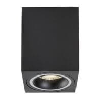 Spot aplicat negru mat dreptunghiular Rabalux Kobald GU10 1X MAX 25W
