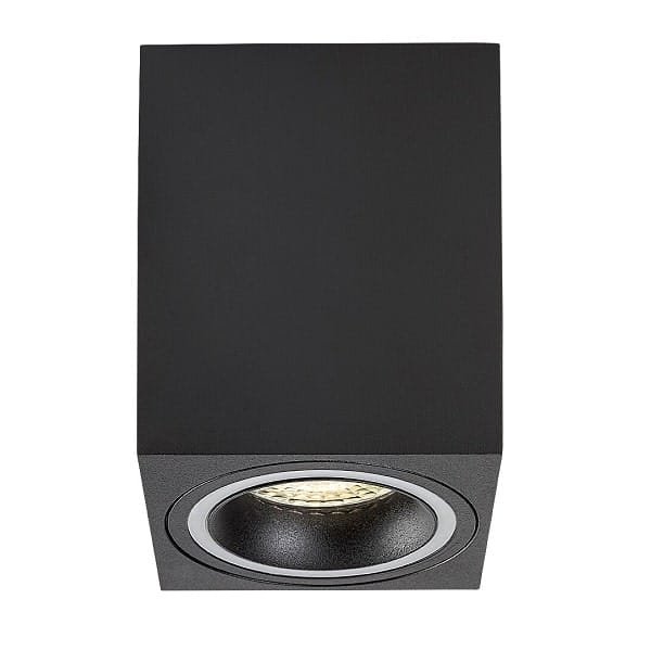 Spot aplicat negru mat dreptunghiular Rabalux Kobald GU10 1X MAX 25W