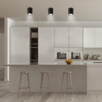 Spot aplicat negru mat cilindric dublu Rabalux Kobald E27 IP20