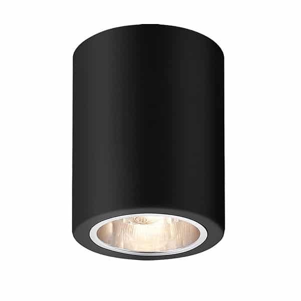 Spot aplicat negru mat cilindric dublu Rabalux Kobald E27 IP20