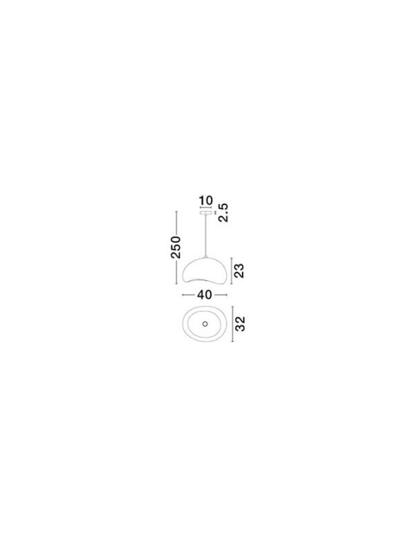 Pendul Aere D40 Nova Luce Gri