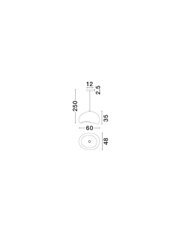 Pendul Aere D60 Nova Luce Gri