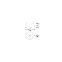 Plafonieră Aere D40 Nova Luce Gri E27 12W