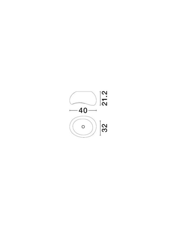 Plafonieră Aere D40 Nova Luce Gri E27 12W