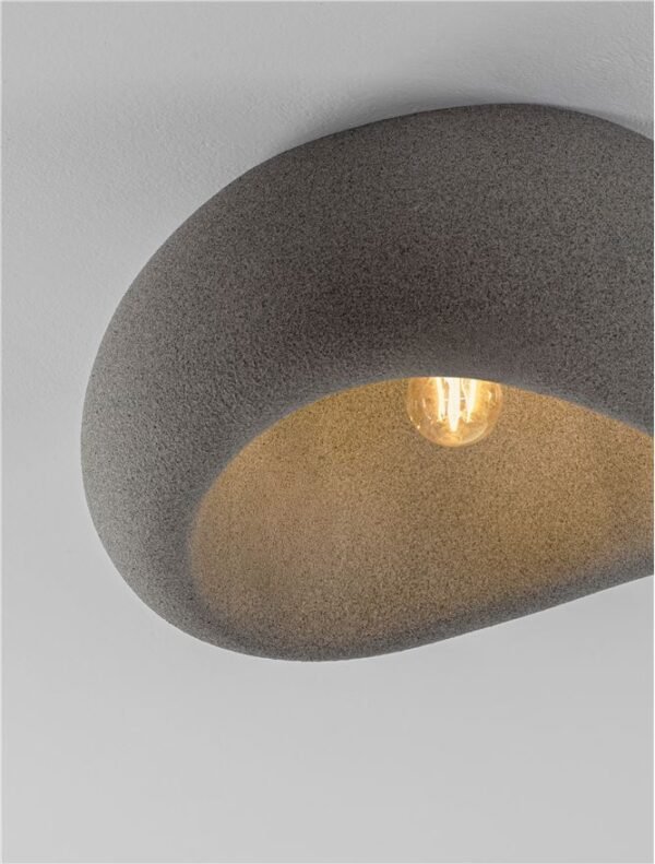 Plafonieră Aere D50 Nova Luce Gri E27 12W