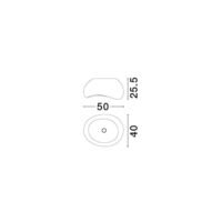 Plafonieră Aere D50 Nova Luce Gri E27 12W