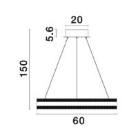 Dimabil Nova Luce Agos LED 75W 3000K IP20 Dimabil Nova Luce Agos LED 75W 3000K IP20