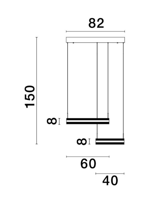 Lustra Living Dimabilă Nova Luce Agos LED 124W 3000K IP20 Lustra Living Dimabilă Nova Luce Agos LED 124W 3000K IP20