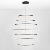Lustră LED mare Nova Luce Maelo temperatură culoare reglabilă 2700-3000-4000K Dip Switch Dimabilă 260W D150