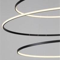 Lustră LED mare Nova Luce Maelo temperatură culoare reglabilă 2700-3000-4000K Dip Switch Dimabilă 260W D150