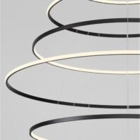 Lustră LED mare Nova Luce Maelo temperatură culoare reglabilă 2700-3000-4000K Dip Switch Dimabilă 260W D150