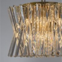 Lustră LED tip pendul Nova Luce Estrella E14 8x5W Alamă satinată