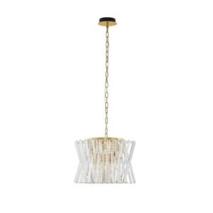 Lustră LED tip pendul Nova Luce Estrella E14 8x5W Alamă satinată