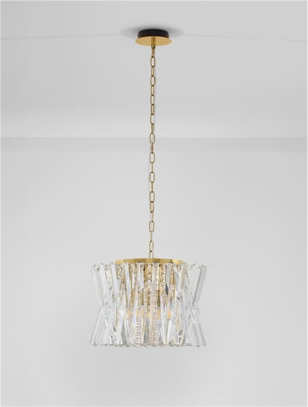 Lustră LED tip pendul Nova Luce Estrella E14 8x5W Alamă satinată
