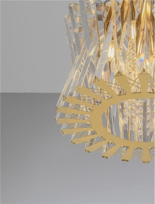 Lustră LED tip pendul Nova Luce Estrella E14 8x5W Alamă satinată