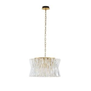 Lustră LED tip pendul din cristal Nova Luce Estrella E14 12x5W Alamă satinată