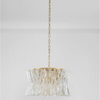 Lustră LED tip pendul din cristal Nova Luce Estrella E14 12x5W Alamă satinată