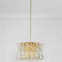 Lustră LED tip pendul din cristal Nova Luce Estrella E14 12x5W Alamă satinată