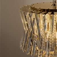 Lustră LED tip pendul din cristal Nova Luce Estrella E14 12x5W Alamă satinată
