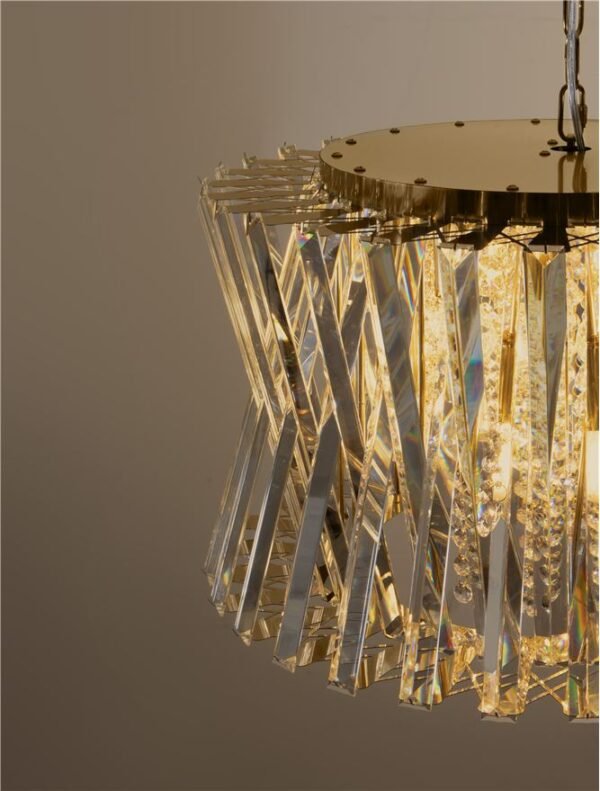 Lustră LED tip pendul din cristal Nova Luce Estrella E14 12x5W Alamă satinată