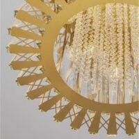 Lustră LED tip pendul din cristal Nova Luce Estrella E14 12x5W Alamă satinată