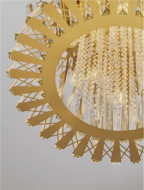 Lustră LED tip pendul din cristal Nova Luce Estrella E14 12x5W Alamă satinată