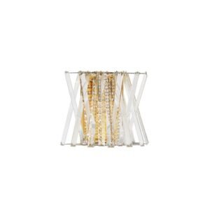 Aplică LED din cristal Nova Luce Estrella E14 2x5W Alamă satinată