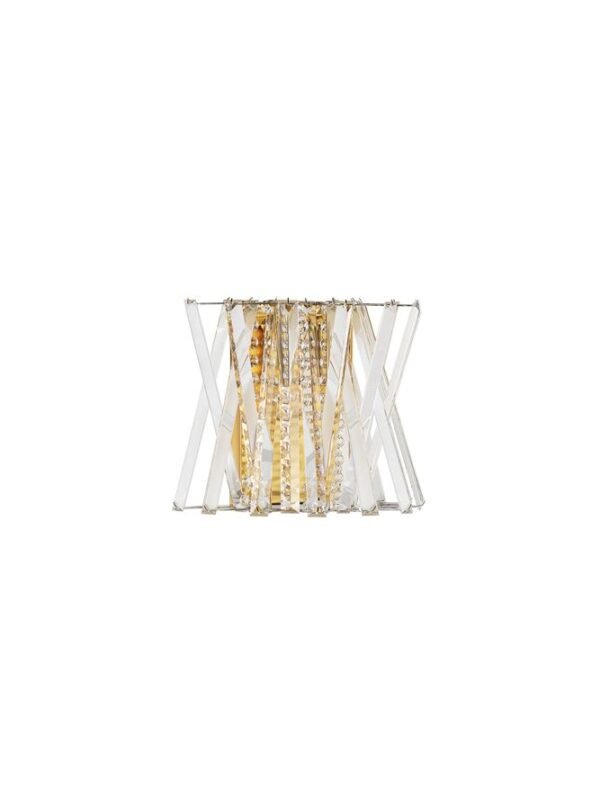 Aplică LED din cristal Nova Luce Estrella E14 2x5W Alamă satinată