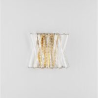 Aplică LED din cristal Nova Luce Estrella E14 2x5W Alamă satinată