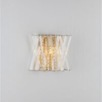 Aplică LED din cristal Nova Luce Estrella E14 2x5W Alamă satinată