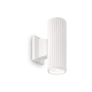 Aplica perete exterior cu difuzor dublu Ideal Lux Base alb