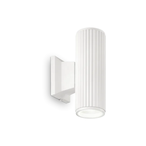 Aplica perete exterior cu difuzor dublu Ideal Lux Base alb
