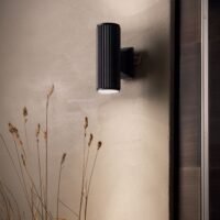 Aplica perete exterior cu difuzor dublu Ideal Lux Base negru